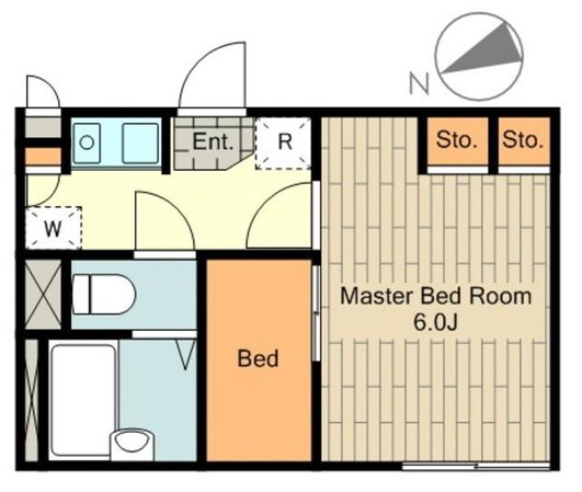 レオパレススアーブの物件間取画像